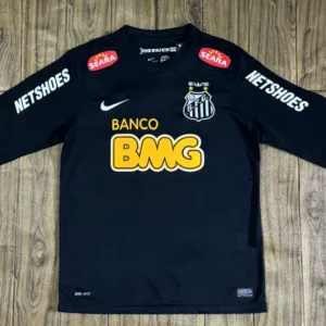 Retro 12/13 Santos away black long sleeve