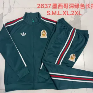 26/27 Long Pull Mexico Dark green Jackets sets